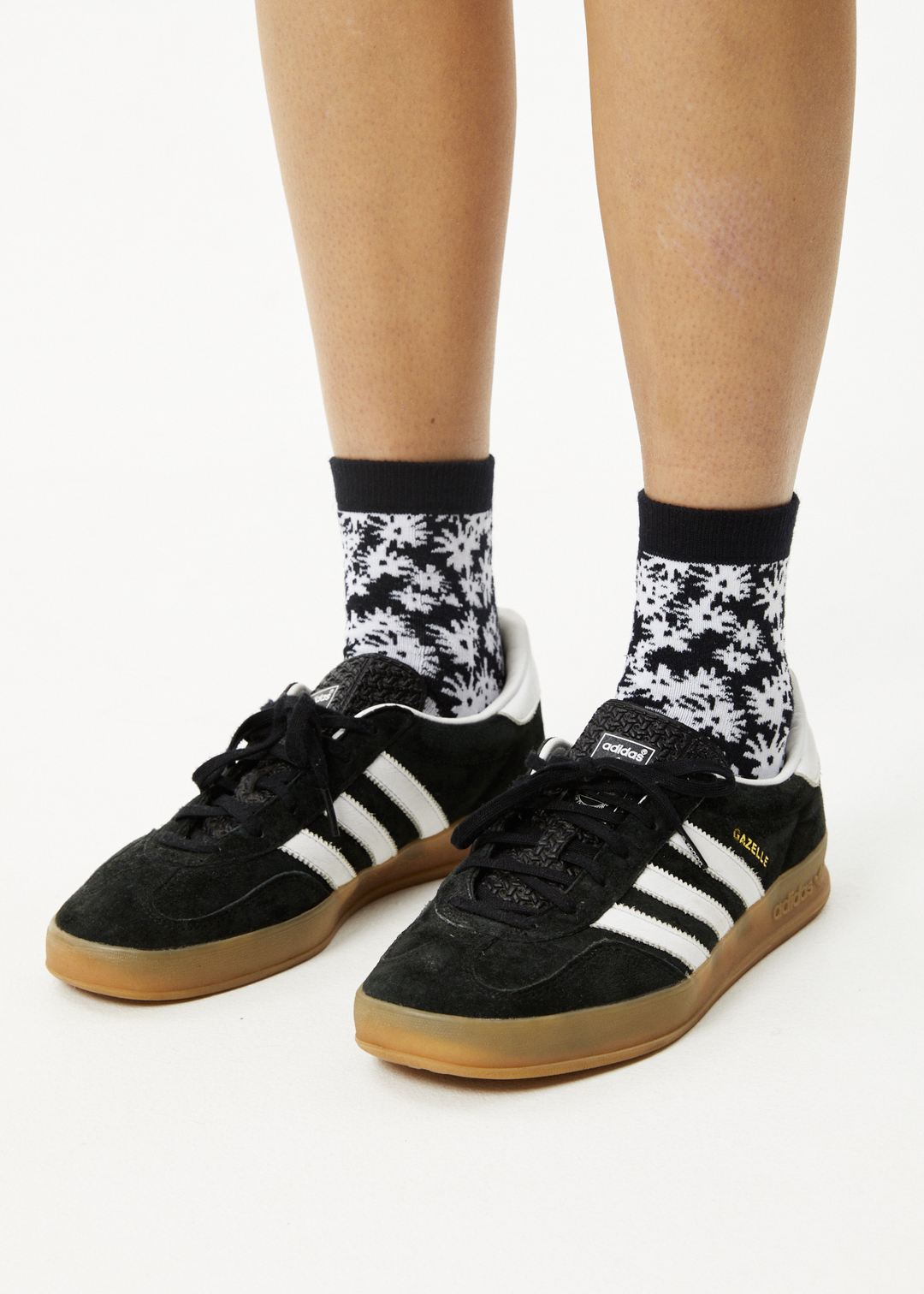 AFENDS Unisex Benny - Crew Socks - Black 