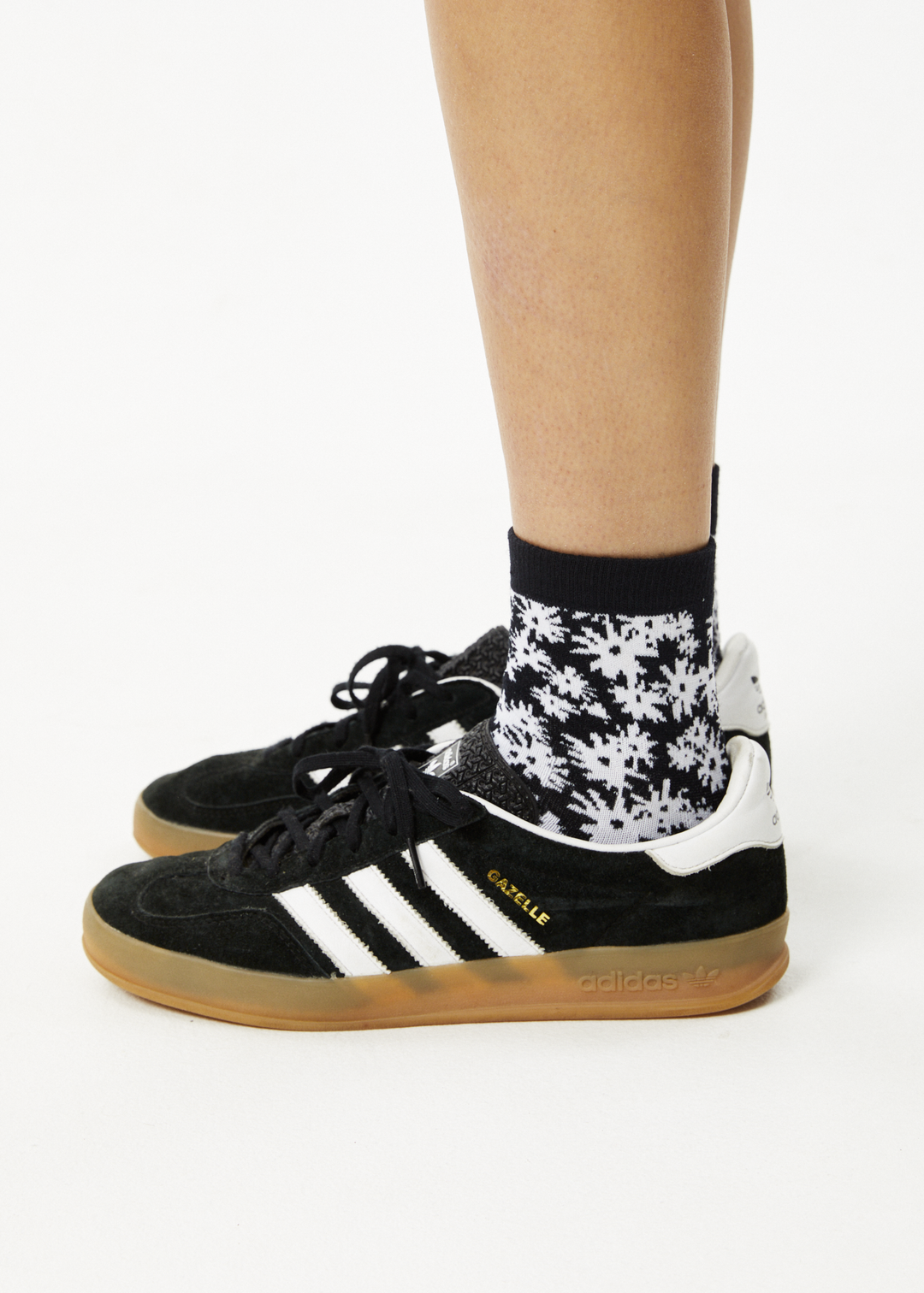 AFENDS Unisex Benny - Crew Socks - Black 