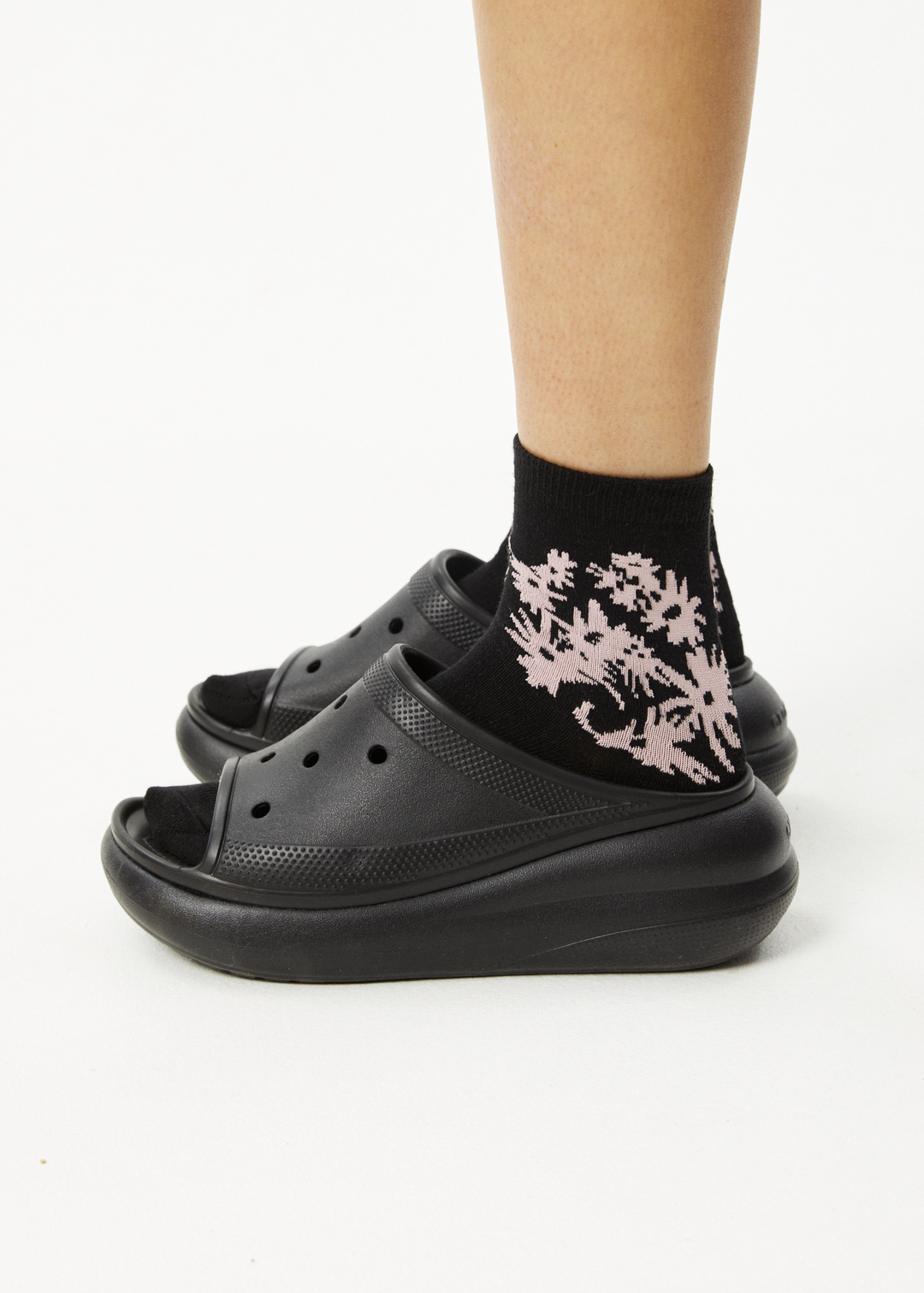 AFENDS Unisex Vise - Crew Socks - Black 