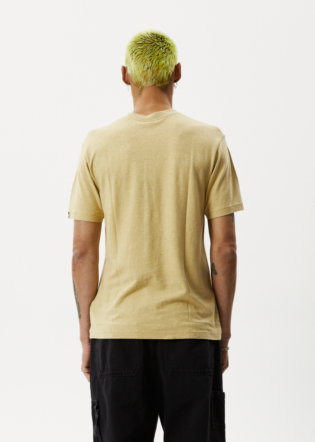 AFENDS Mens Classic - Retro Fit Tee - Camel 