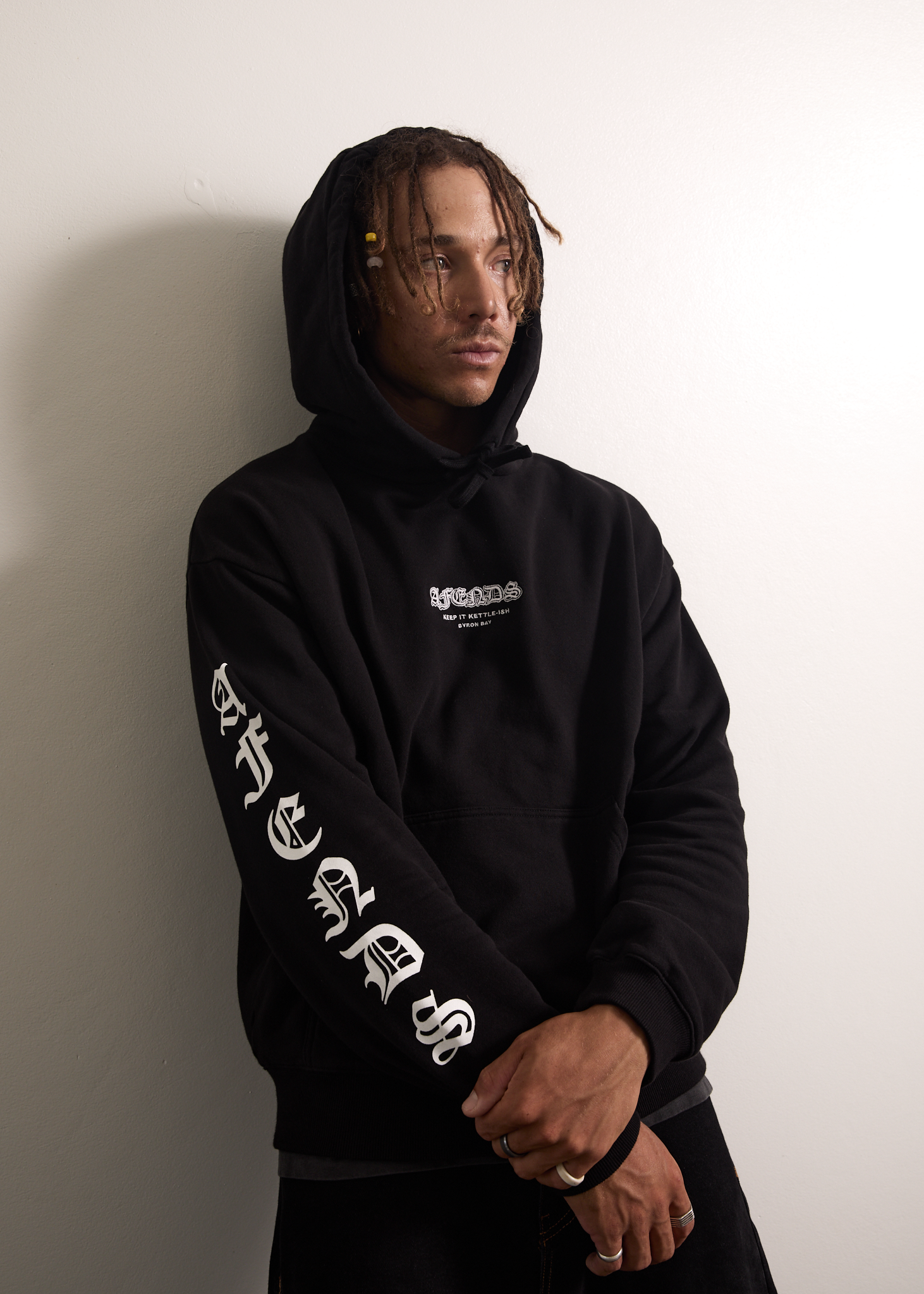 AFENDS Mens Gothic - Hoodie - Black