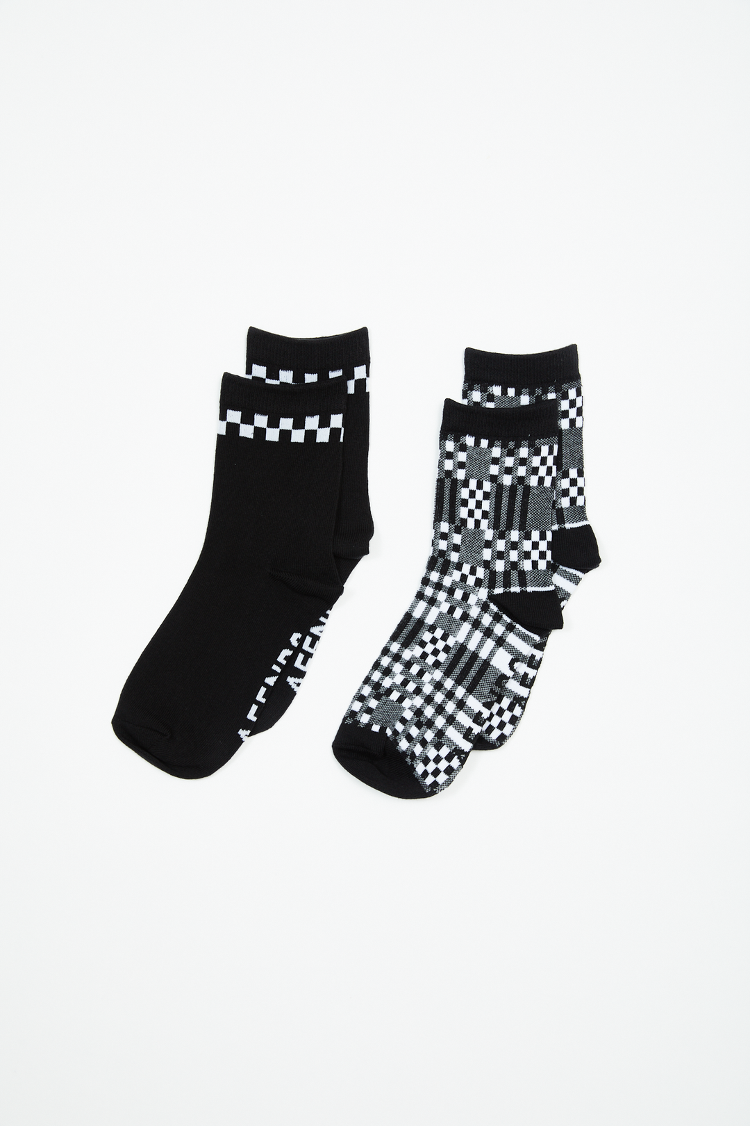 AFENDS Womens Blair - Socks Two Pack - Black / White