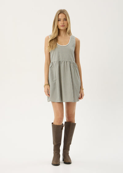 AFENDS Womens Jesse - Mini Dress - Vice Alpine Check