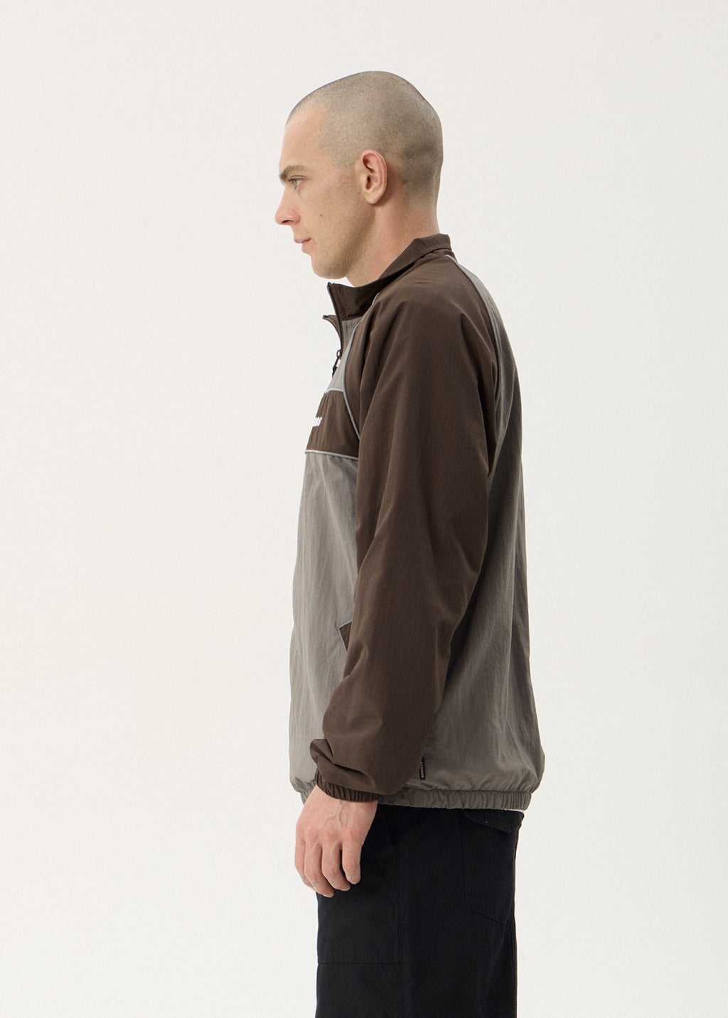 AFENDS Mens Spicy - Sports Spray Jacket - Olive