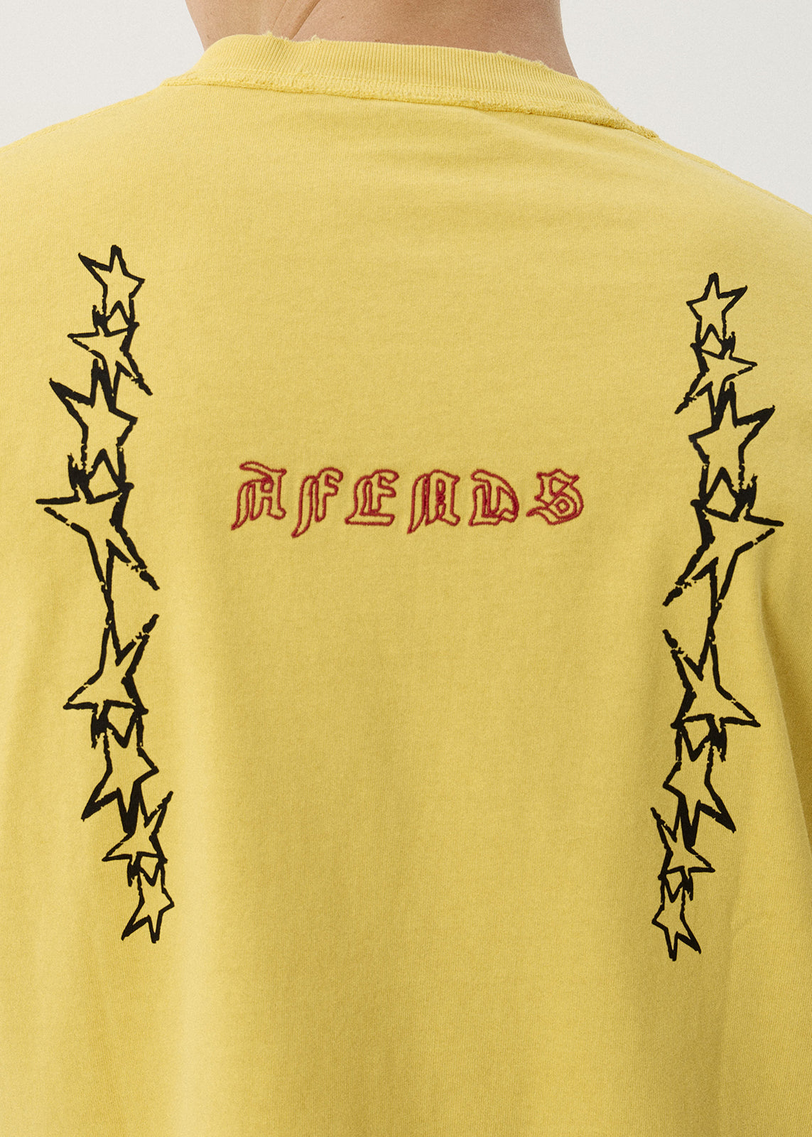 AFENDS Constellation - Heavyweight Boxy Tee - Vintage Mango