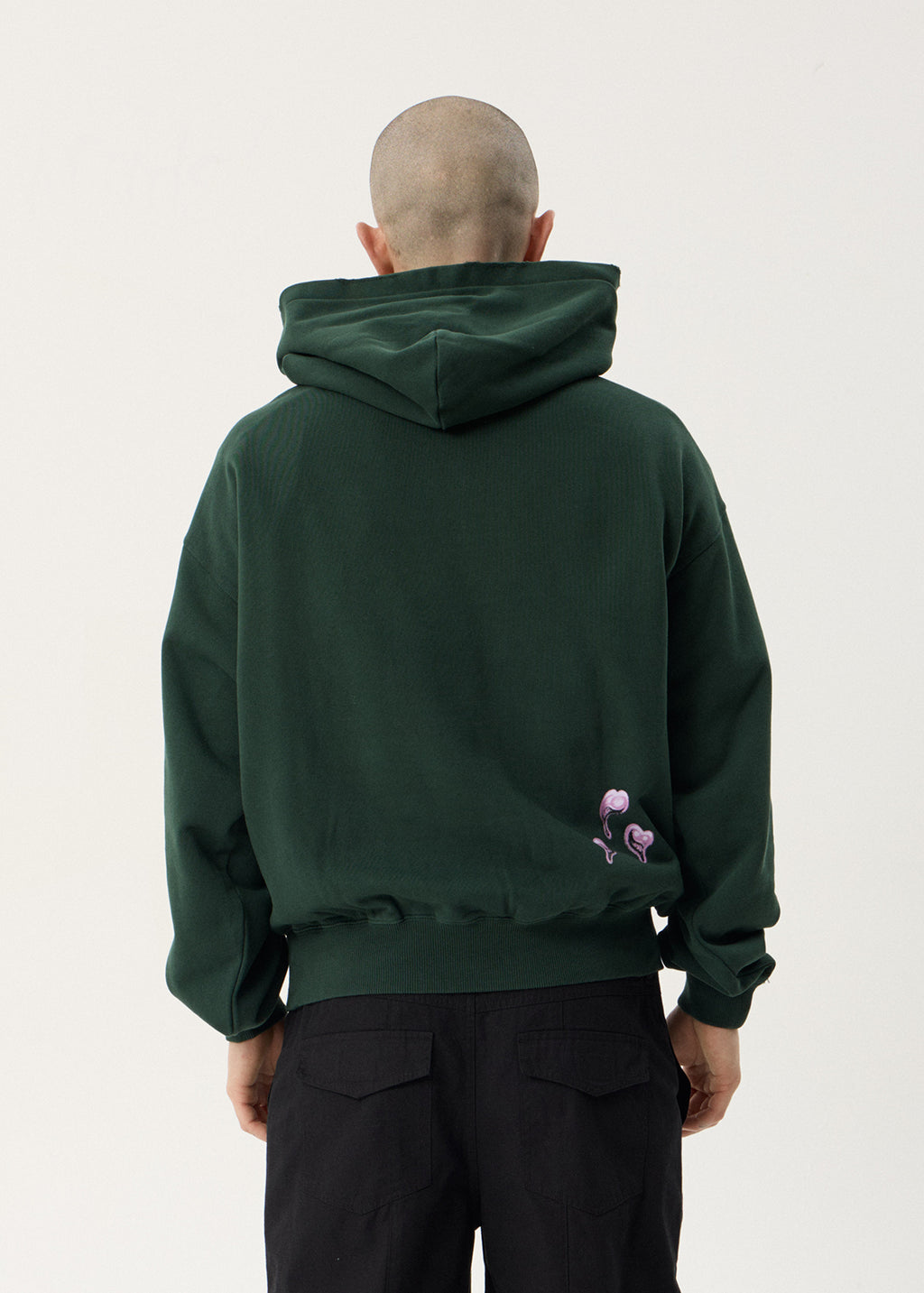 AFENDS Mens Devotion - Boxy Hood - Washed Pine