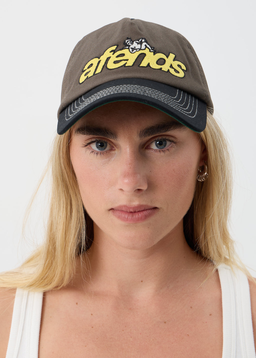 AFENDS Unisex Angel Boy - Five Panel Cap - Fossil