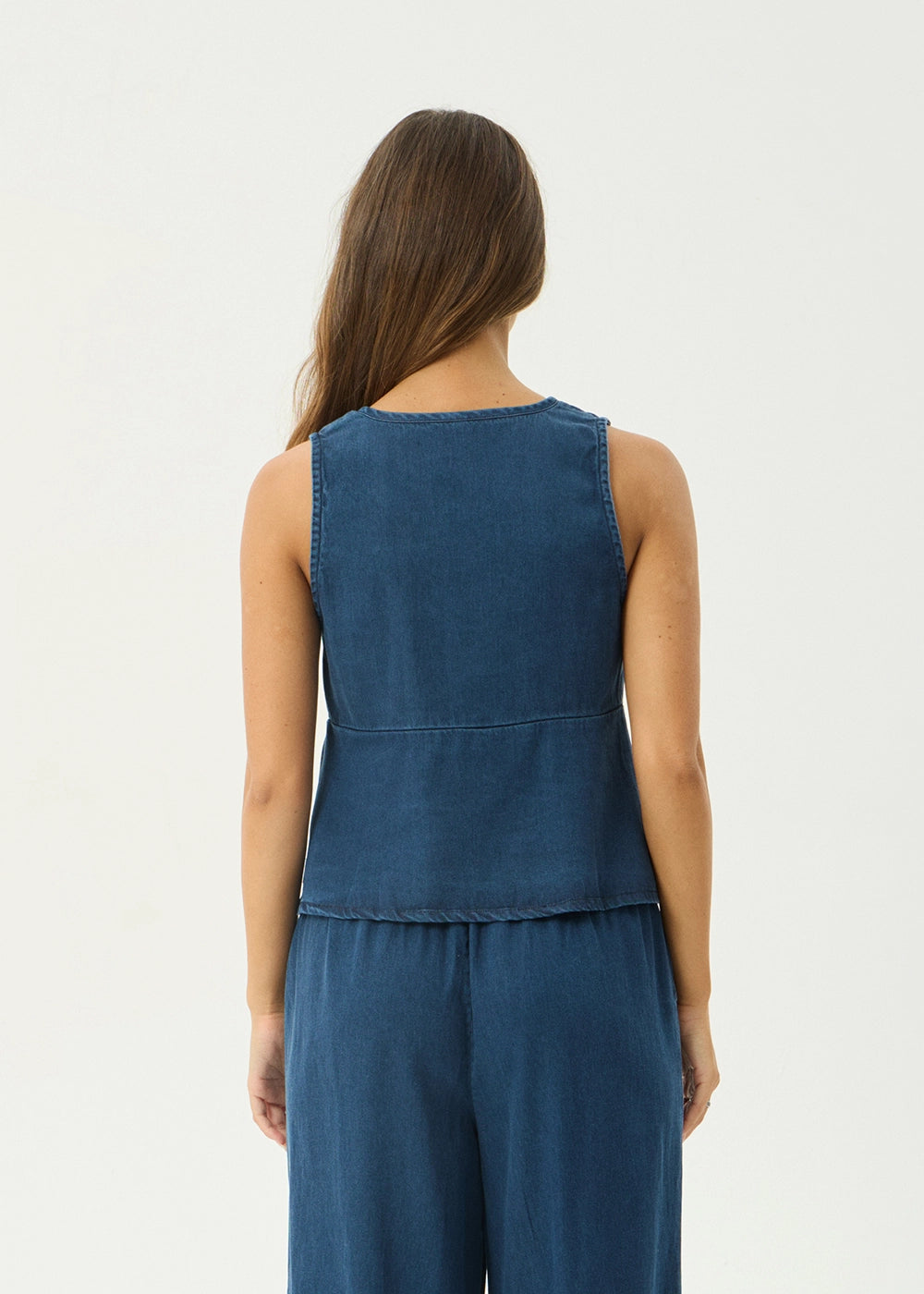 AFENDS Womens Palmer - Sleeveless Top - Ink