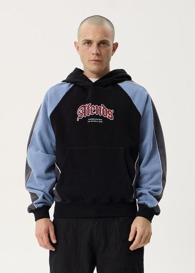 AFENDS Mens Occupancy - Paneled Boxy Hood - Black