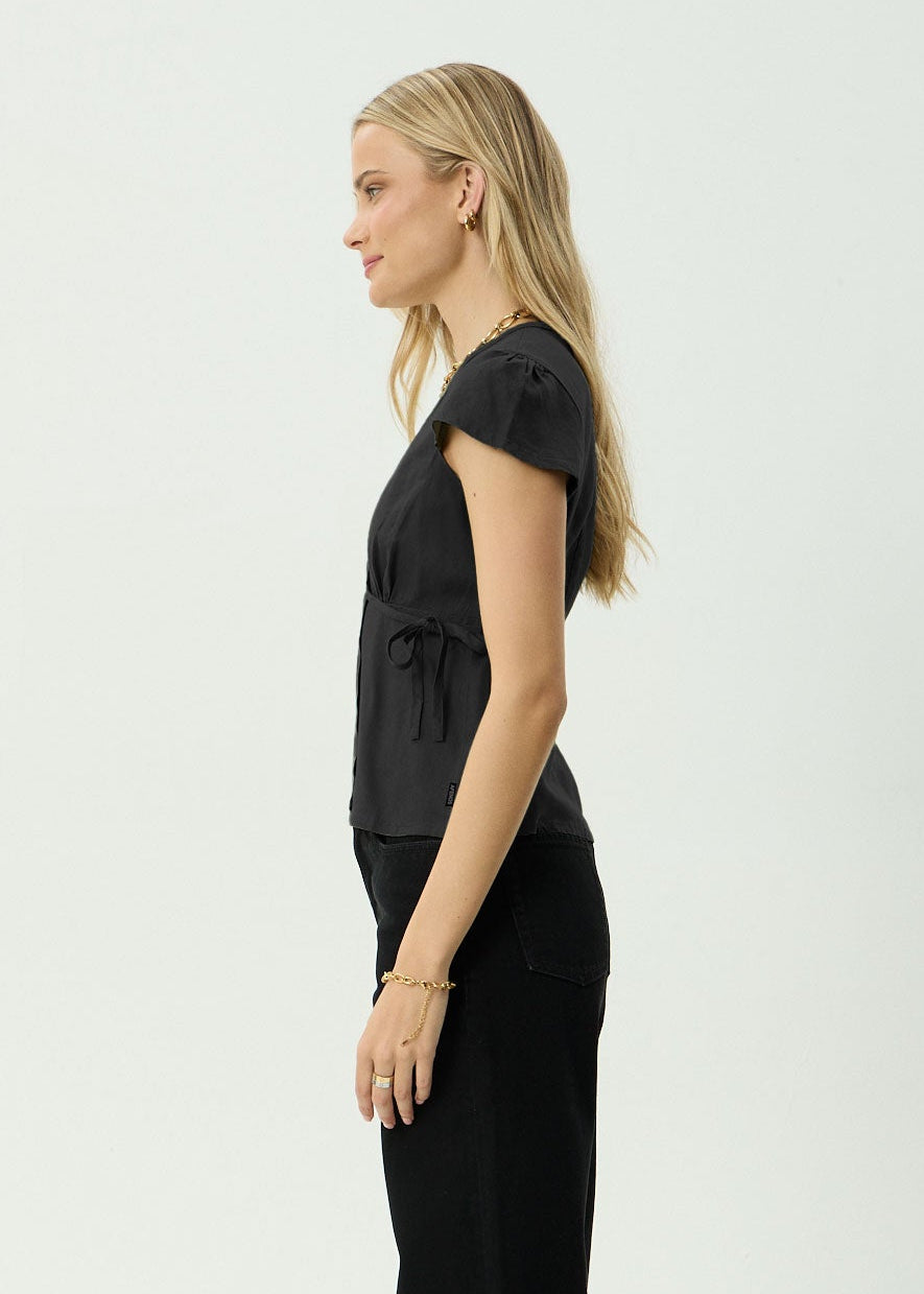 AFENDS Womens Loula - Wrap Top - Black