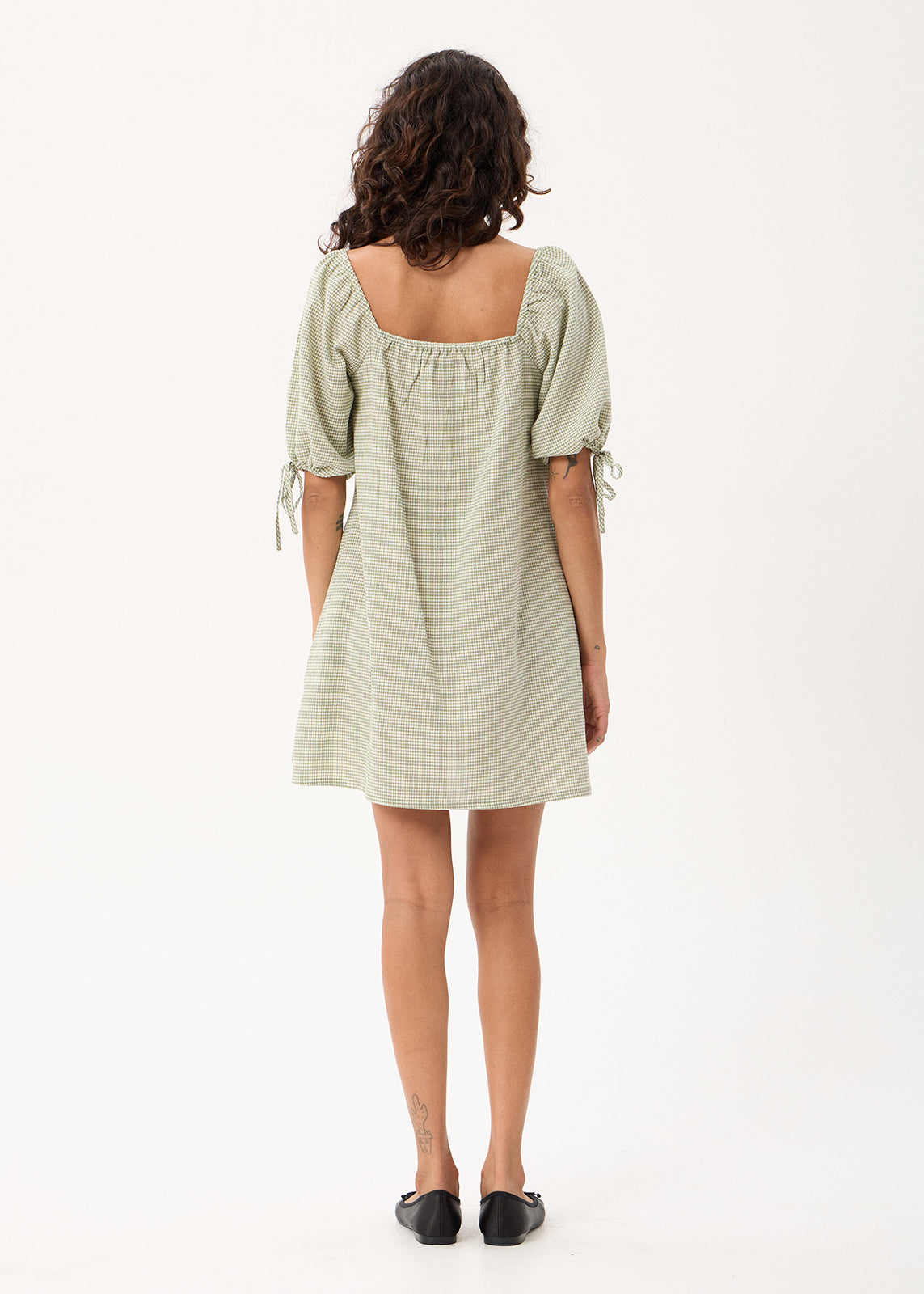 AFENDS Benni - Mini Dress - Sage Check