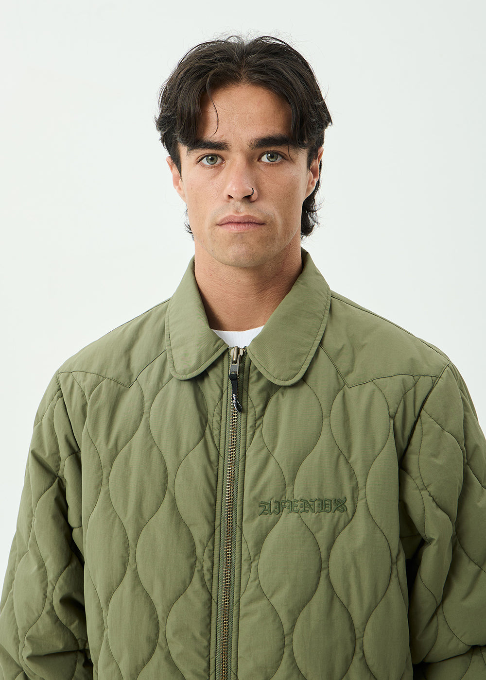 AFENDS Mens Mellross - Bomber Jacket - Military