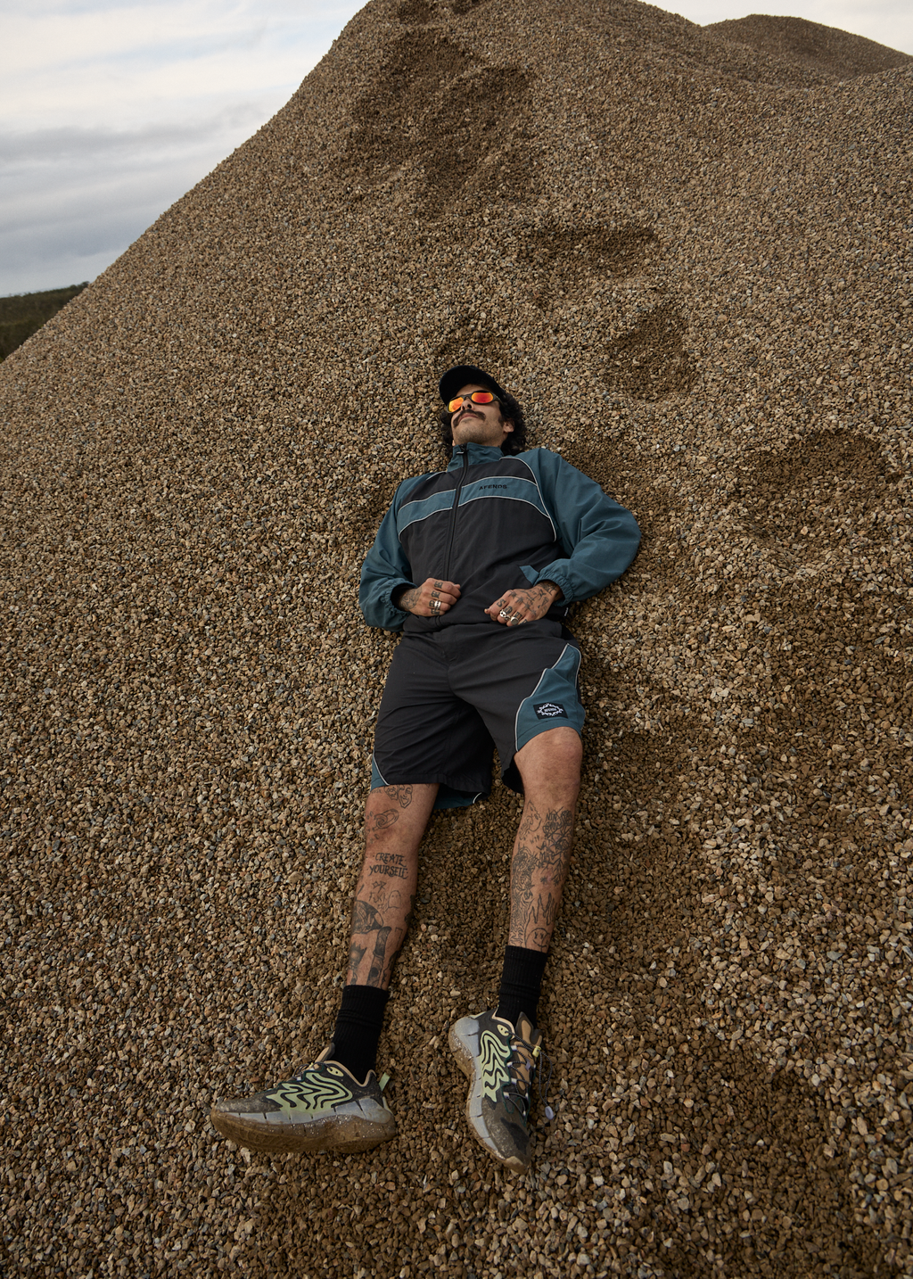 AFENDS Mens My Tribe - Paneled Short 20" - Black