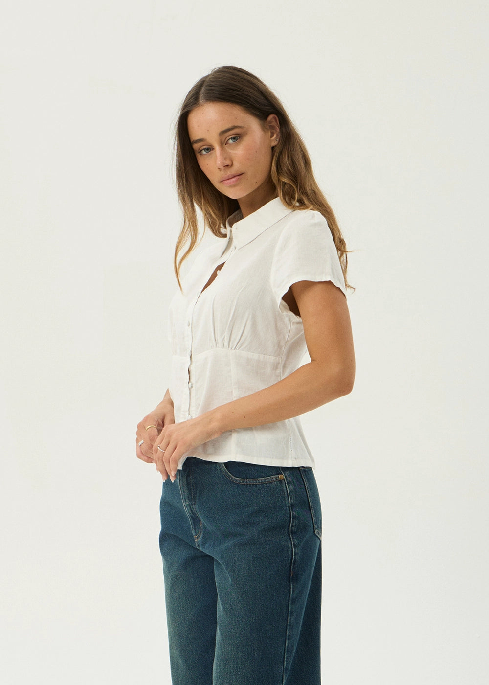 AFENDS Womens Evie - Shirt - White