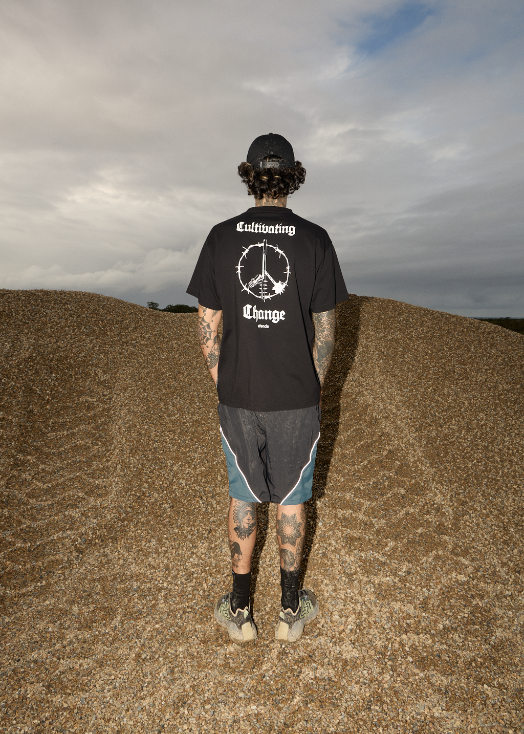 AFENDS Mens Energy - Boxy Tee - Black