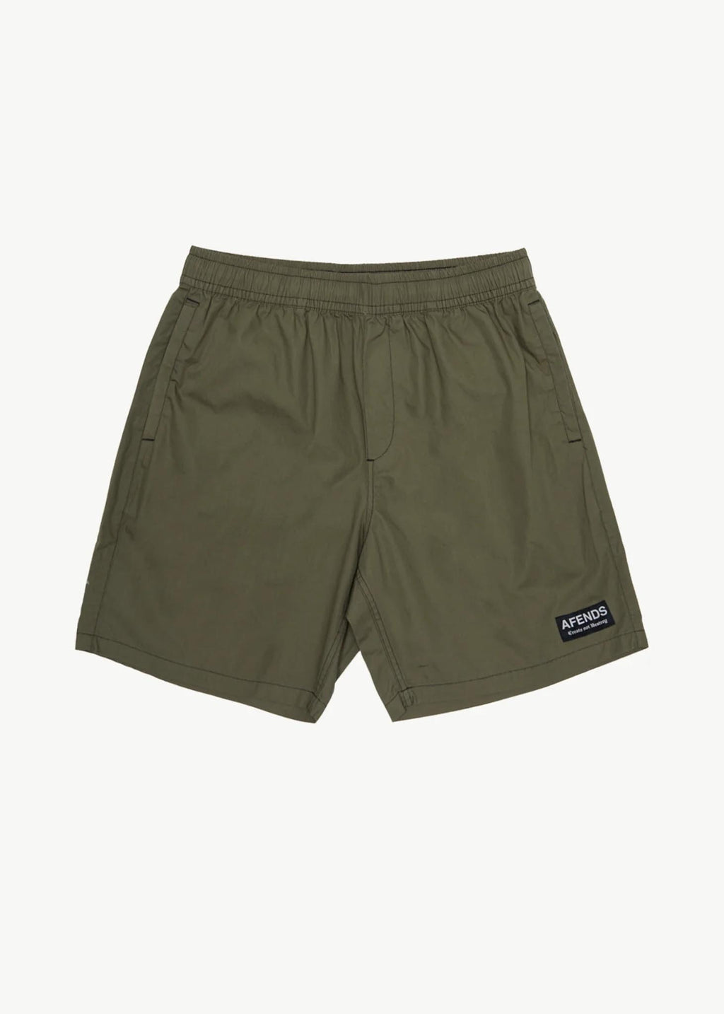 AFENDS Mens The Dopamine - Swim Short 18" - Olive