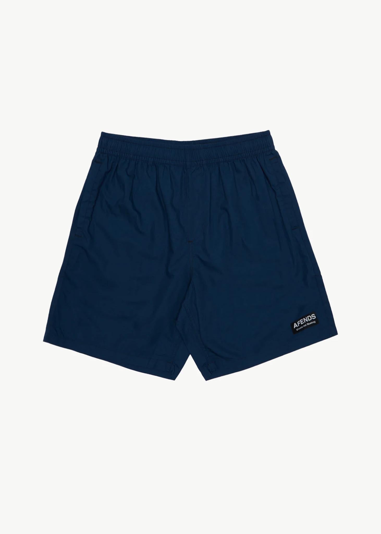 AFENDS Mens The Dopamine - Swim Short 18" - Navy