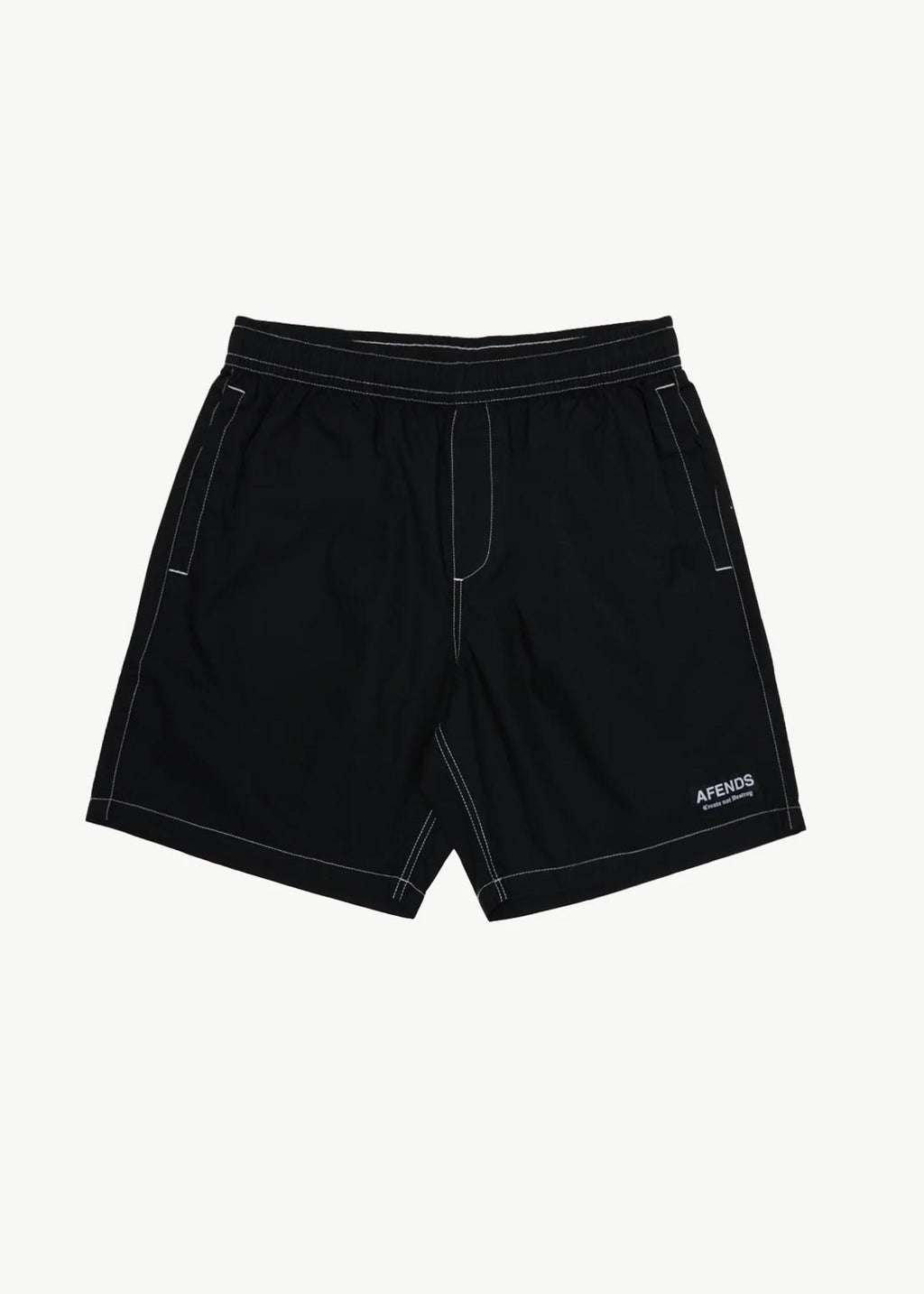 AFENDS Mens The Dopamine - Swim Short 18" - Black