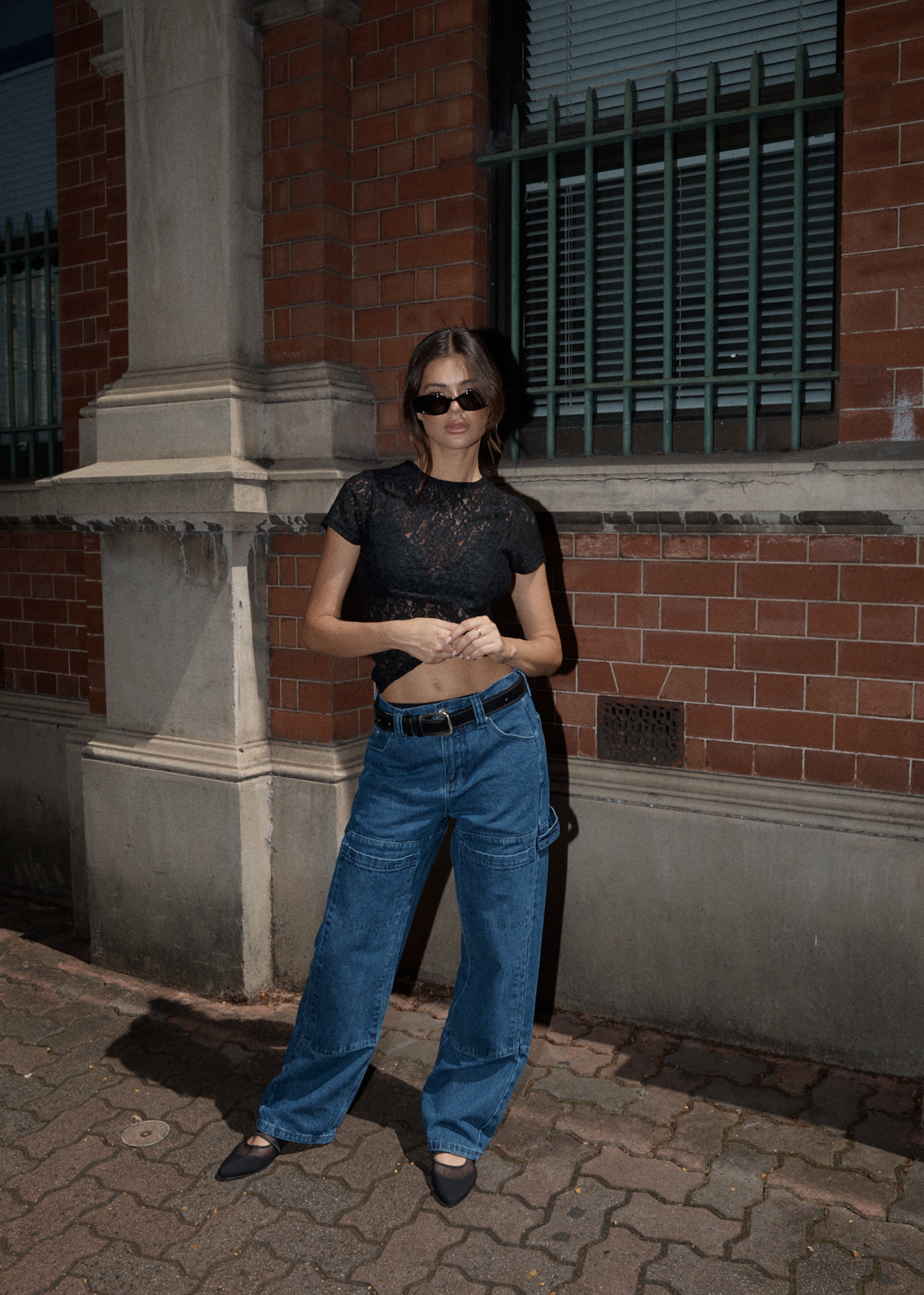 AFENDS Womens Moss - Denim Workwear Jean - Authentic Blue