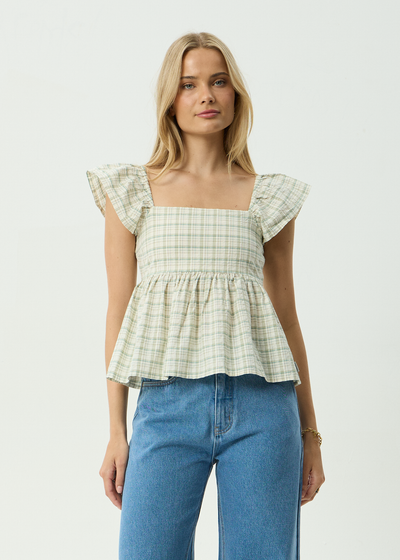 AFENDS Womens Legacy Drew - Top - Boa Check