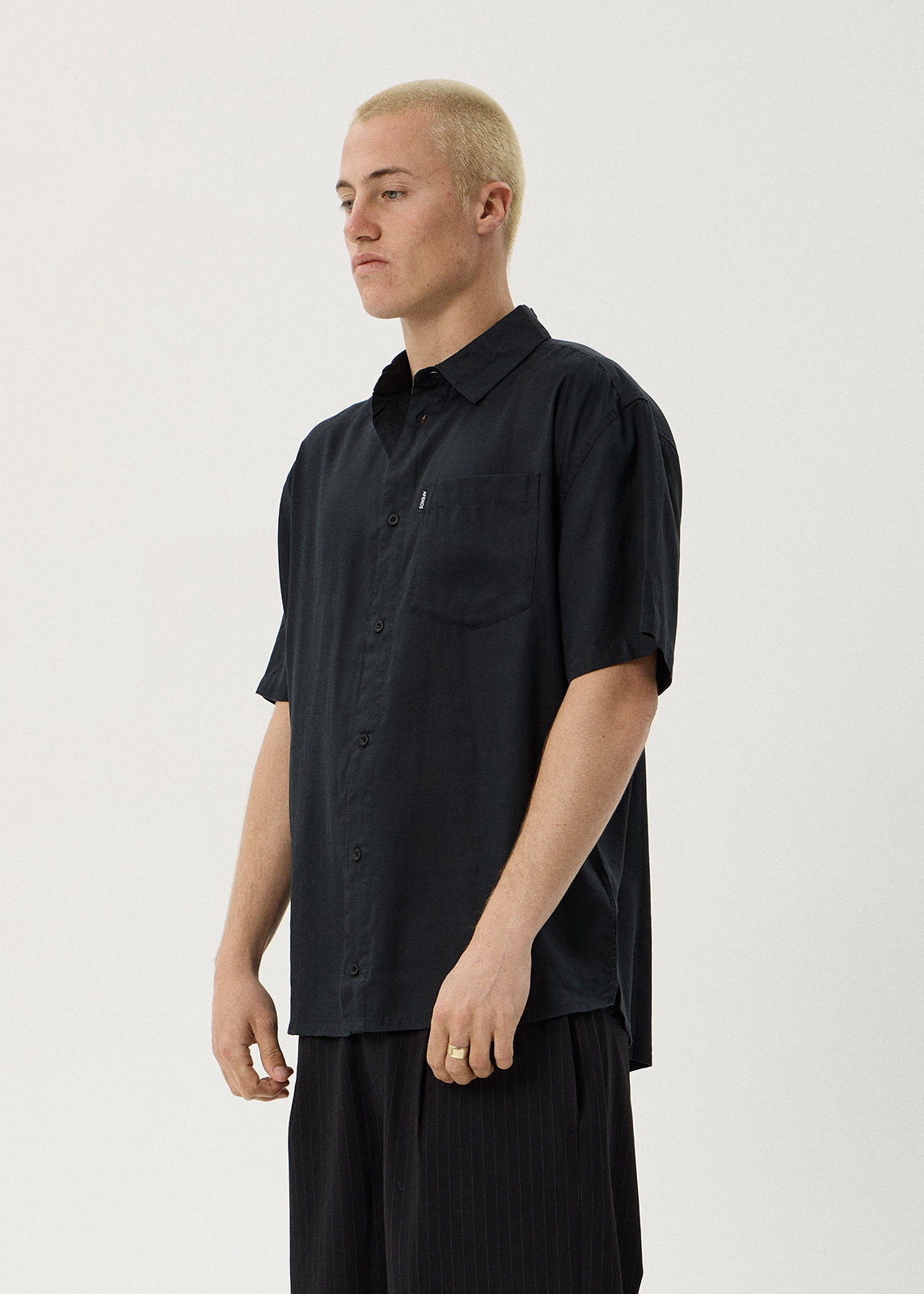 AFENDS Foundation - Short Sleeve Shirt - Black