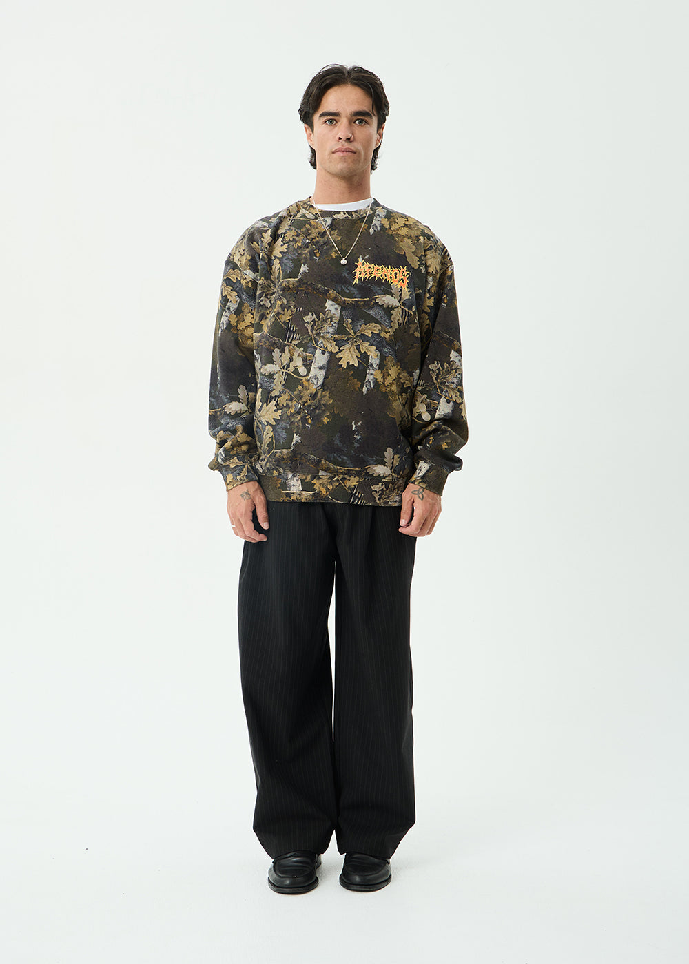 AFENDS Mens Find Me - Crew Neck - Find Me