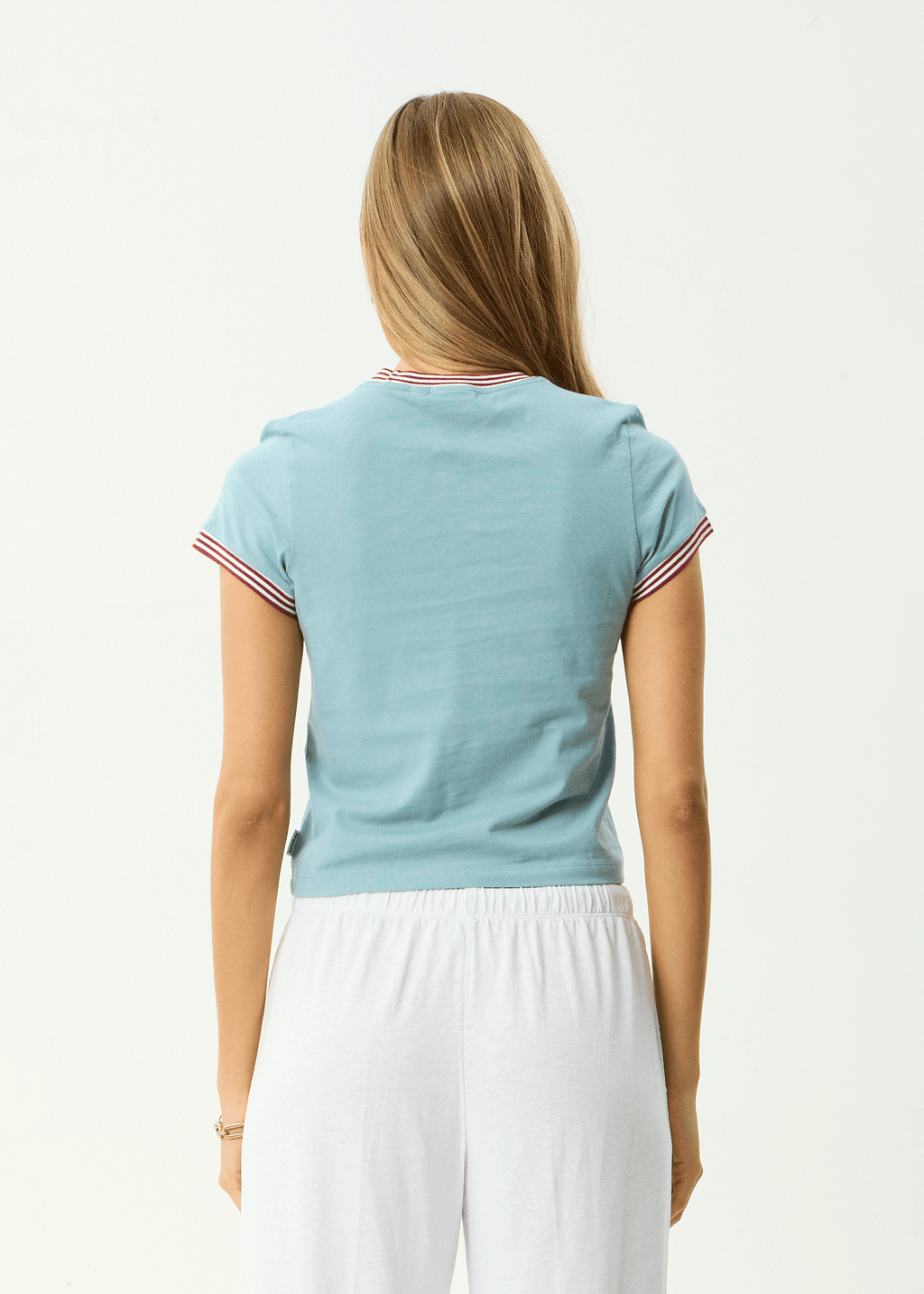 AFENDS Womens Plenty - Recycled Baby Tee - Overcast
