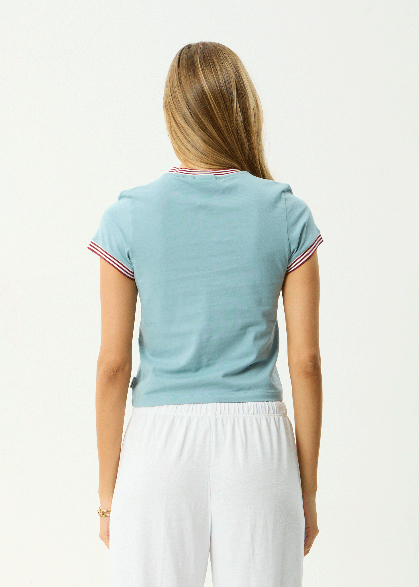 AFENDS Womens Plenty - Recycled Baby Tee - Overcast