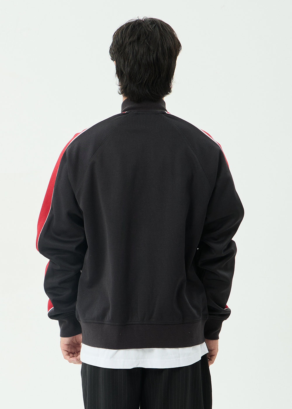 AFENDS Mens Holloway - Zip Through Track Jacket - Black