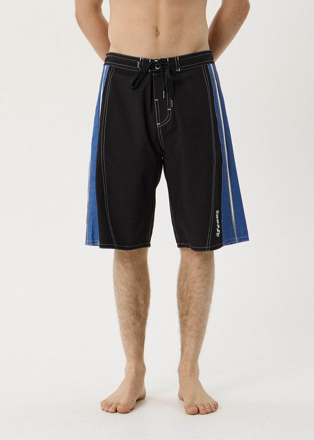 AFENDS Forum - Surf Related V2 Boardshort 22" - Black / Blue