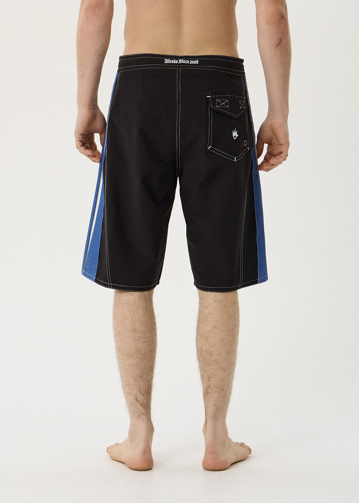 AFENDS Forum - Surf Related V2 Boardshort 22" - Black / Blue