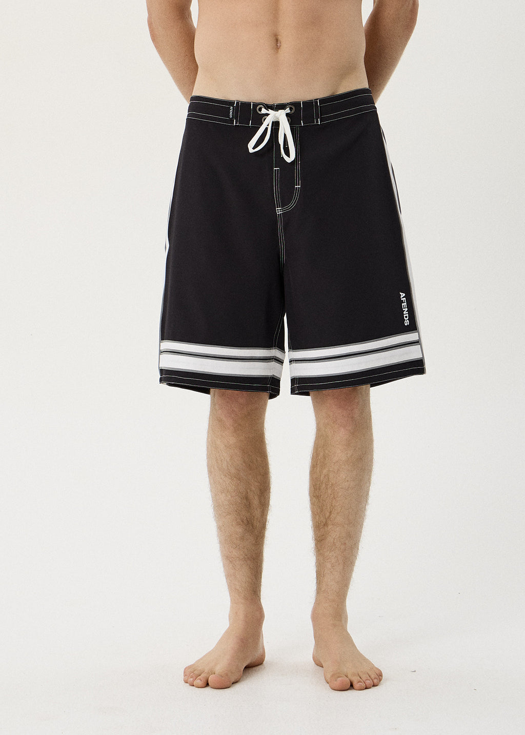AFENDS The Pass - Surf Related V2 Boardshort 19" - Black
