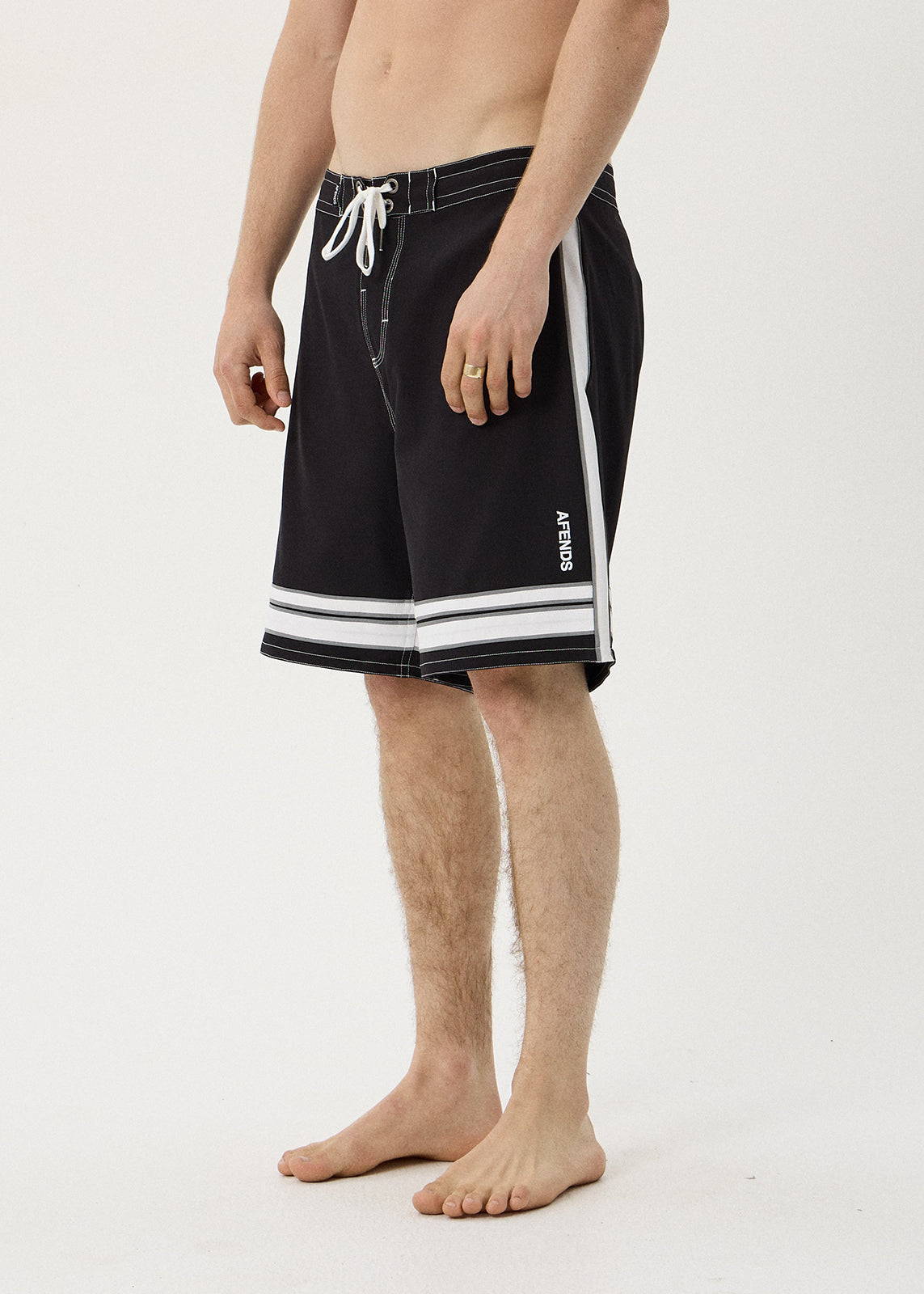 AFENDS The Pass - Surf Related V2 Boardshort 19" - Black