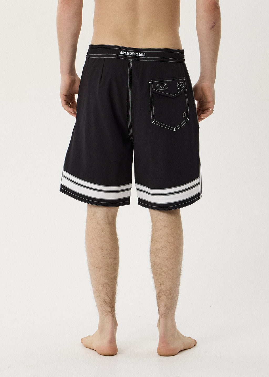 AFENDS The Pass - Surf Related V2 Boardshort 19" - Black