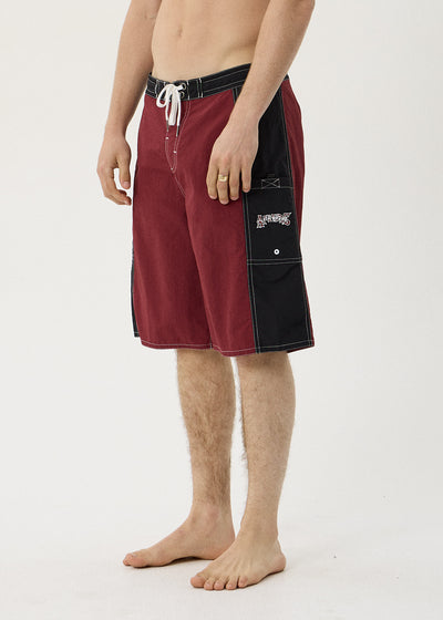 AFENDS Goddess - Surf Related V2 Boardshort 22" - Burgundy