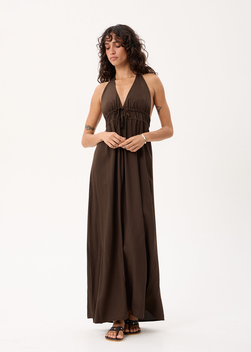 AFENDS June - Maxi Dress - Coffee