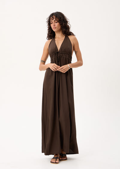 AFENDS June - Maxi Dress - Coffee