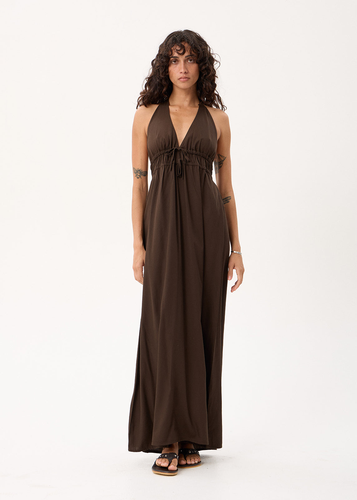 AFENDS June - Maxi Dress - Coffee