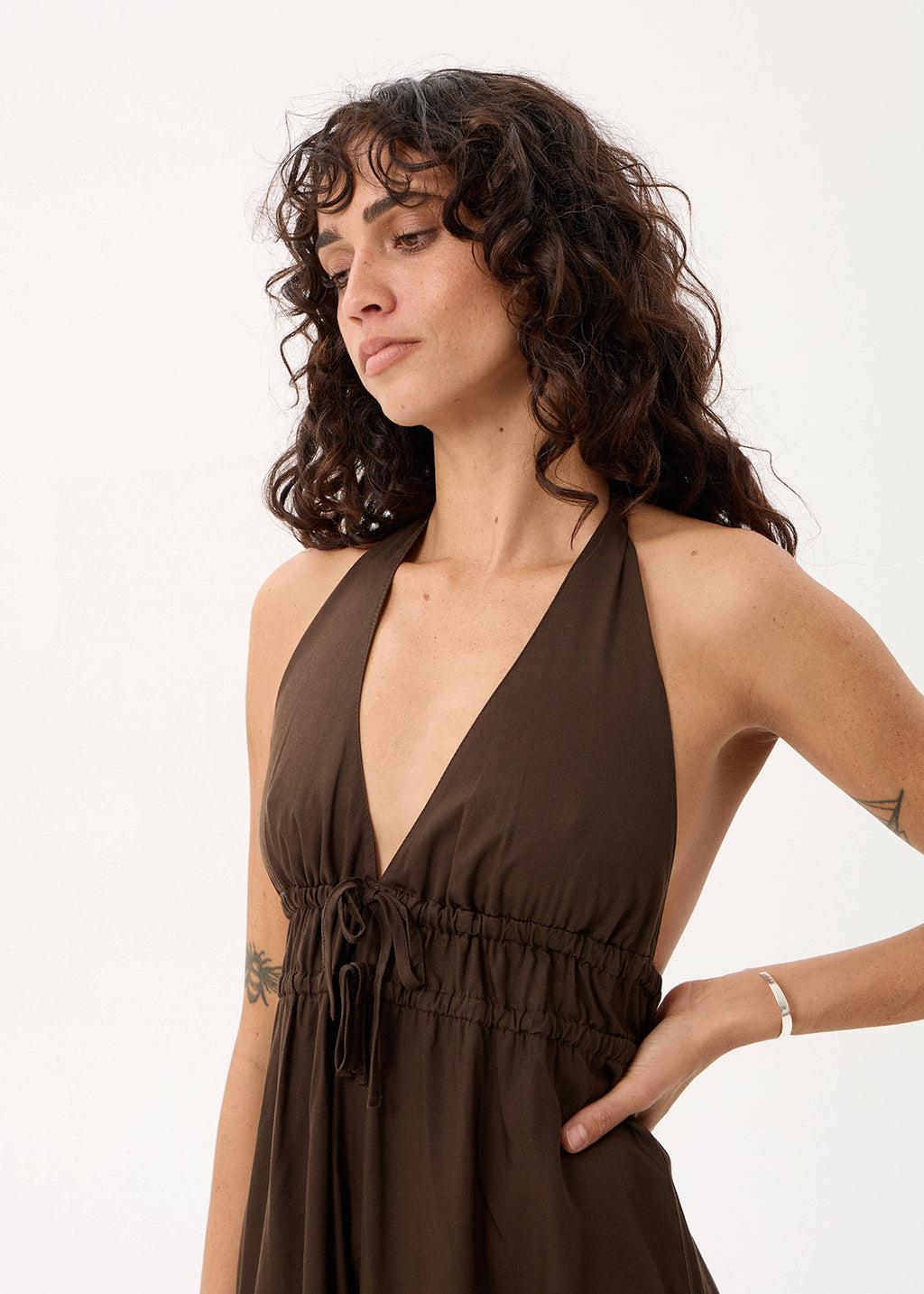 AFENDS June - Maxi Dress - Coffee