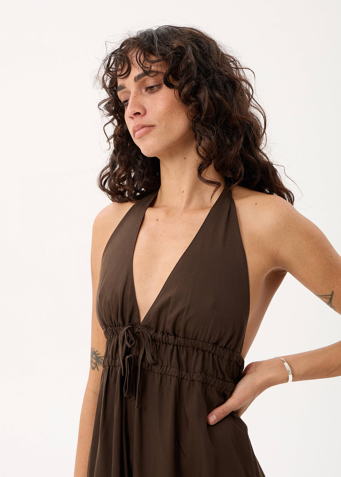AFENDS June - Maxi Dress - Coffee