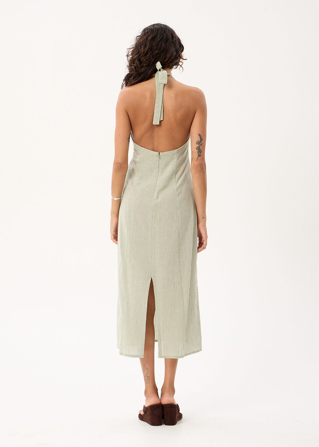 AFENDS Maya - Maxi Dress - Indy Sage Check