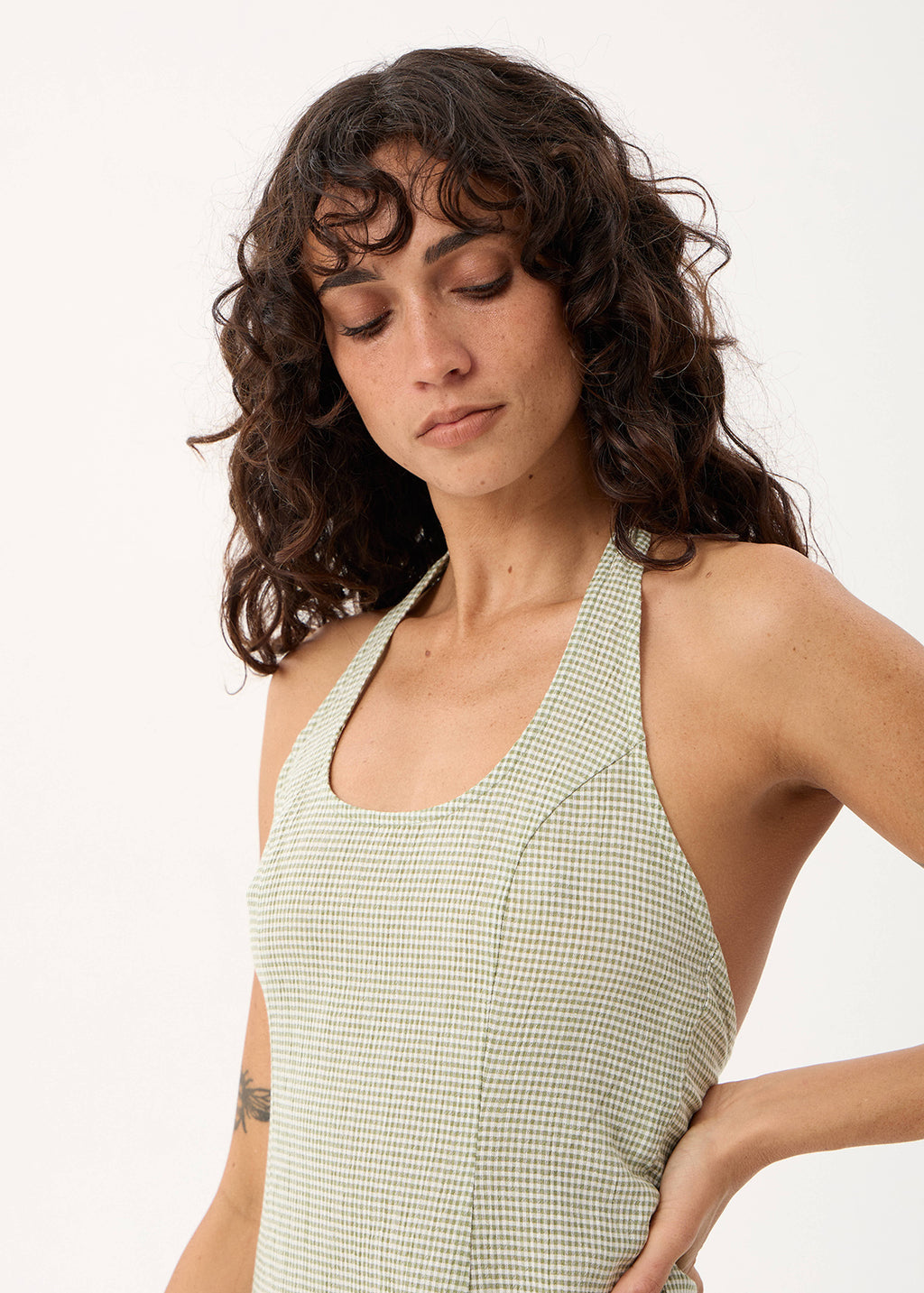 AFENDS Maya - Maxi Dress - Indy Sage Check