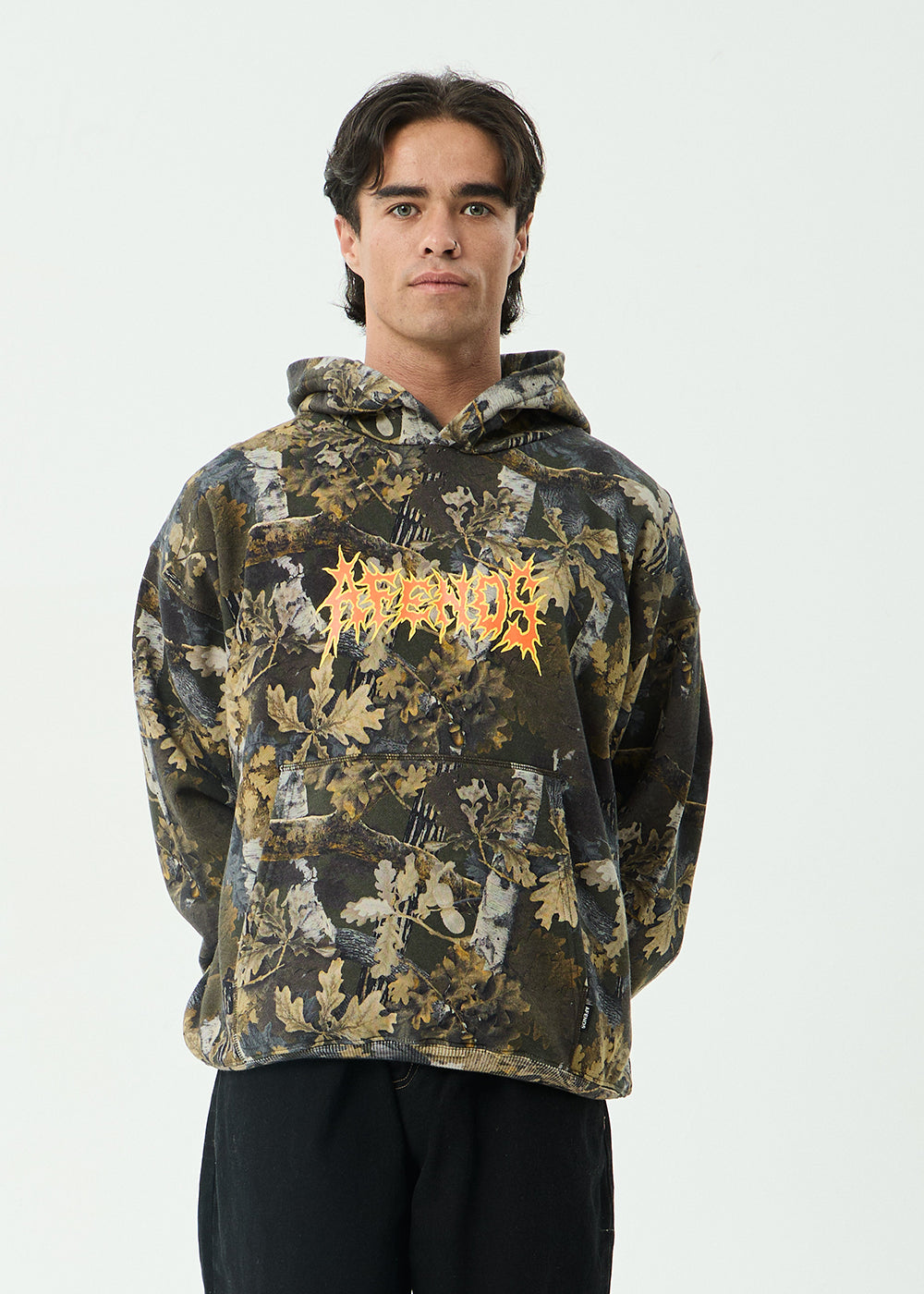 AFENDS Mens Find Me - Pull On Hood - Find Me