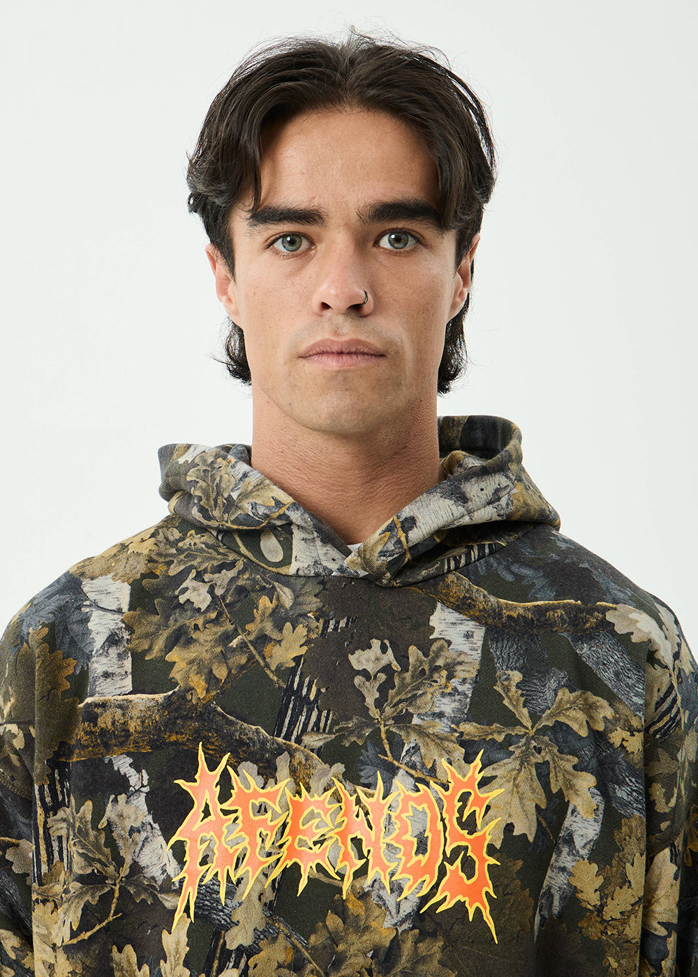 AFENDS Mens Find Me - Pull On Hood - Find Me