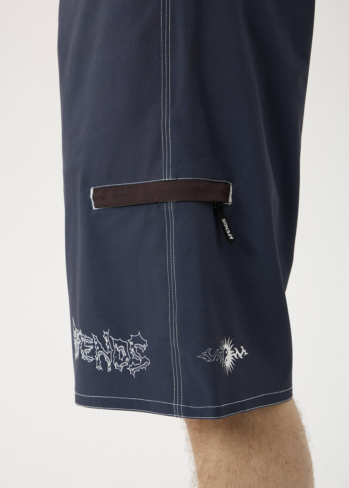 AFENDS Yang - Surf Related V2 Boardshort 21" - Charcoal