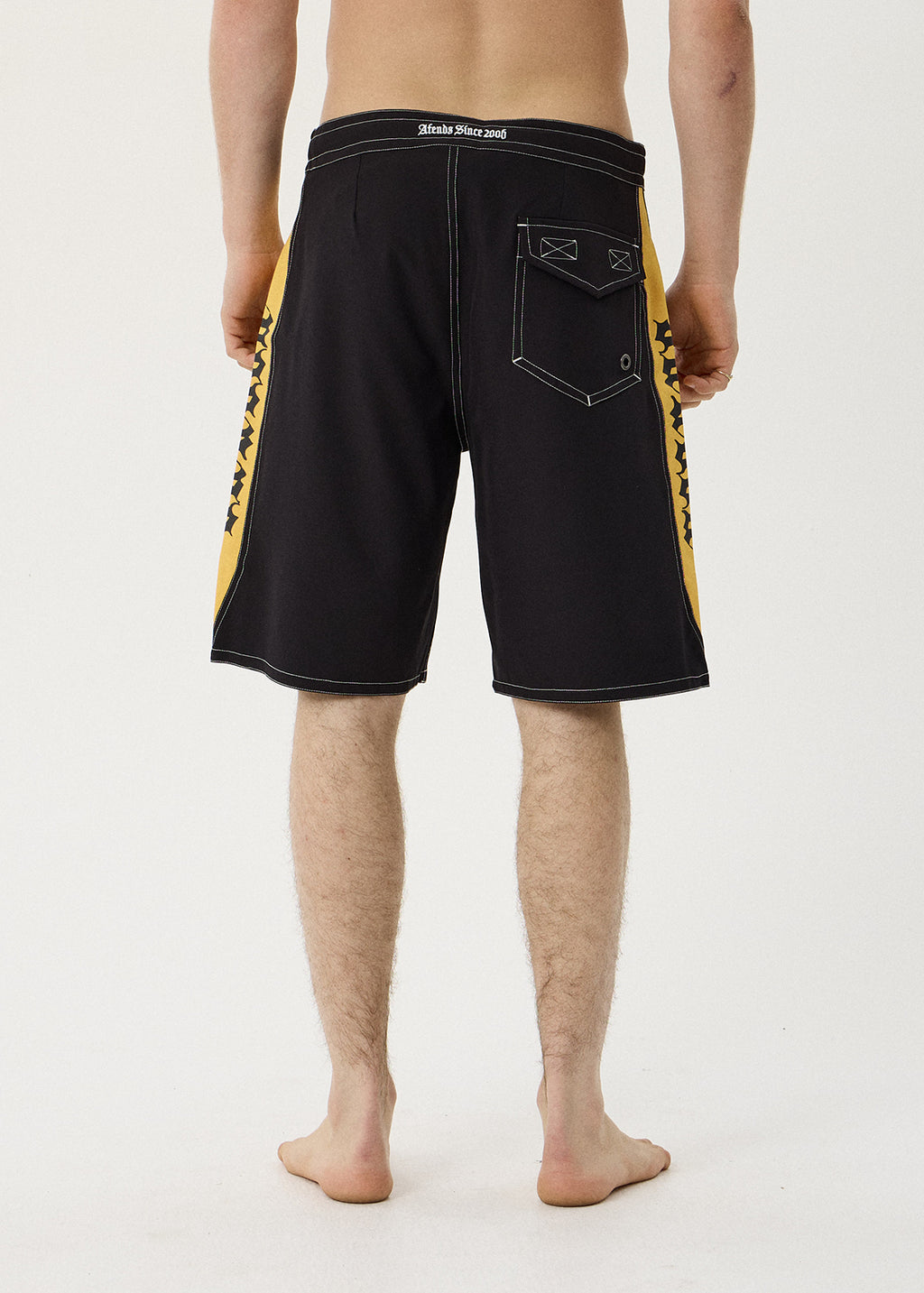 AFENDS Mirror - Surf Related V2 Boardshort 20" - Black