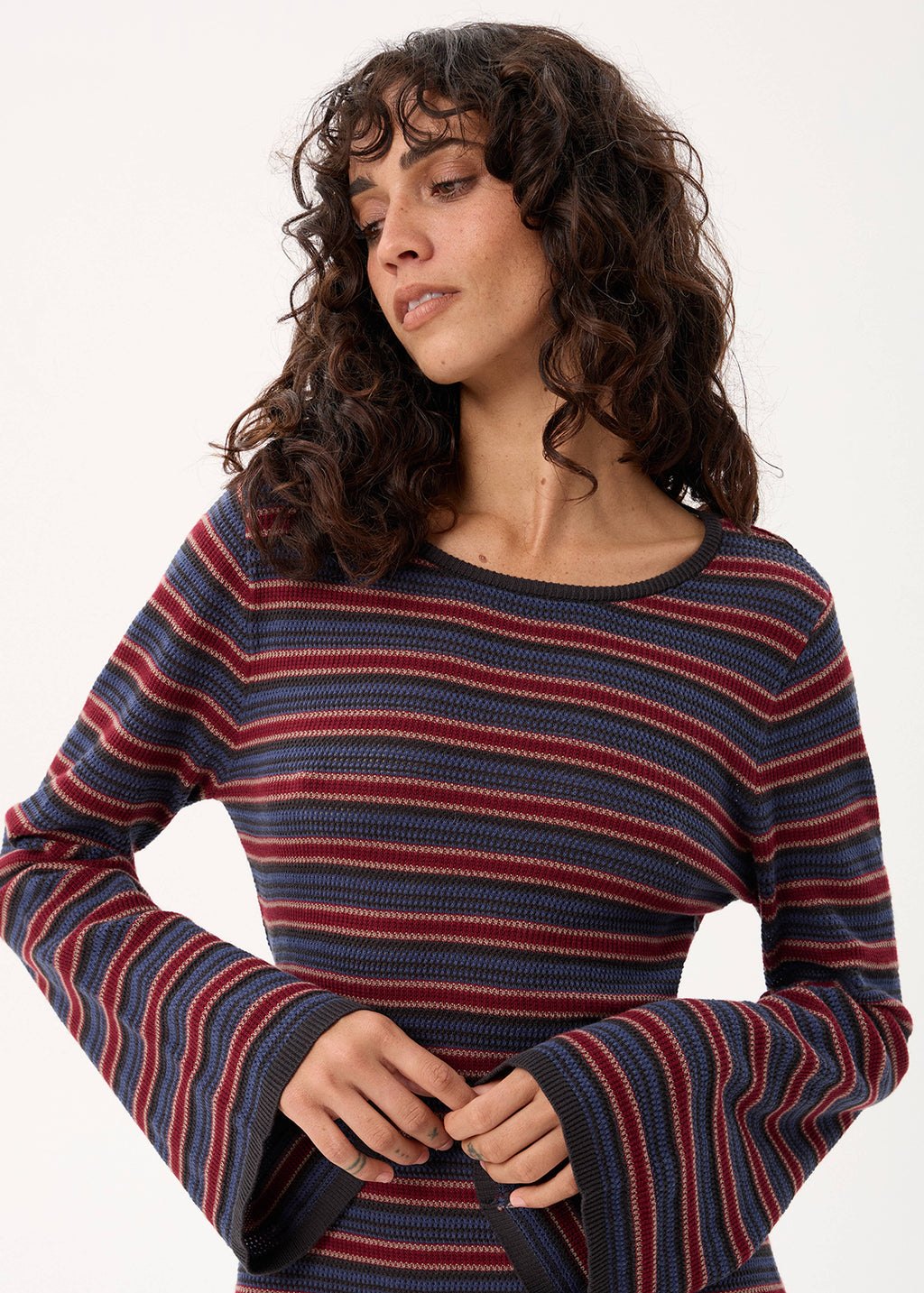 AFENDS Riley - Knit Mini Dress - Club Stripe