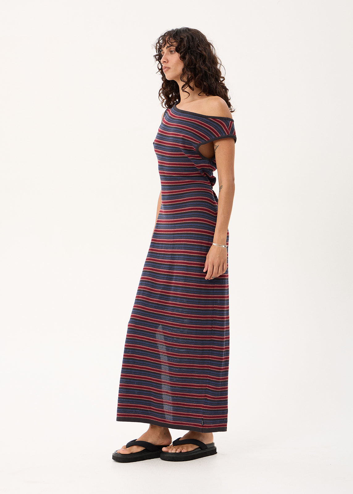 AFENDS Martina - Knit Maxi Dress - Club Stripe