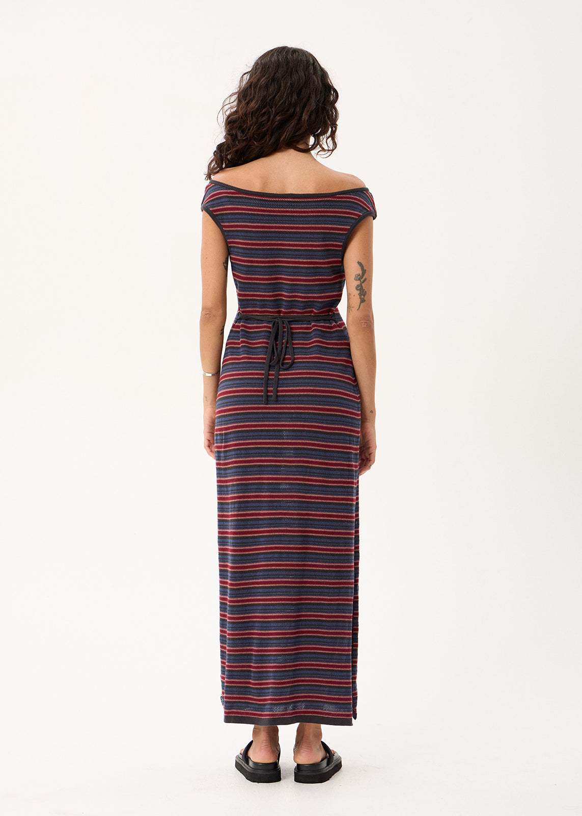 AFENDS Martina - Knit Maxi Dress - Club Stripe