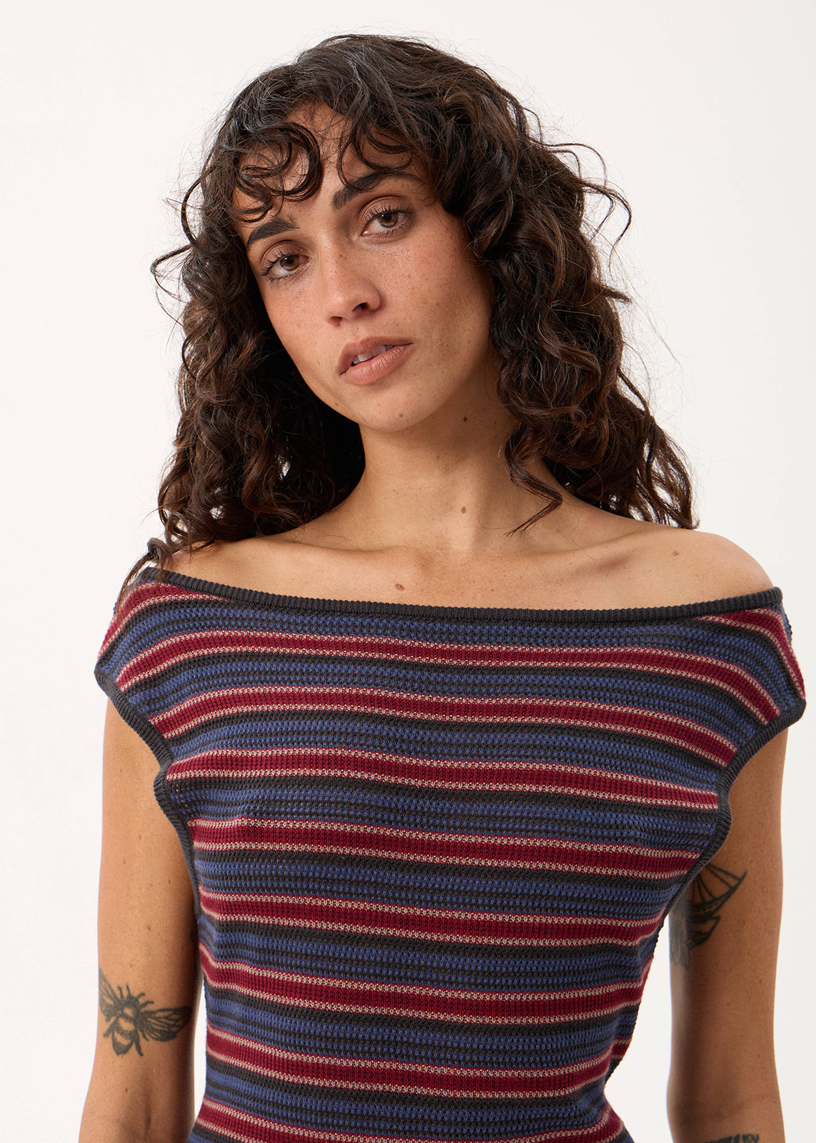 AFENDS Martina - Knit Maxi Dress - Club Stripe